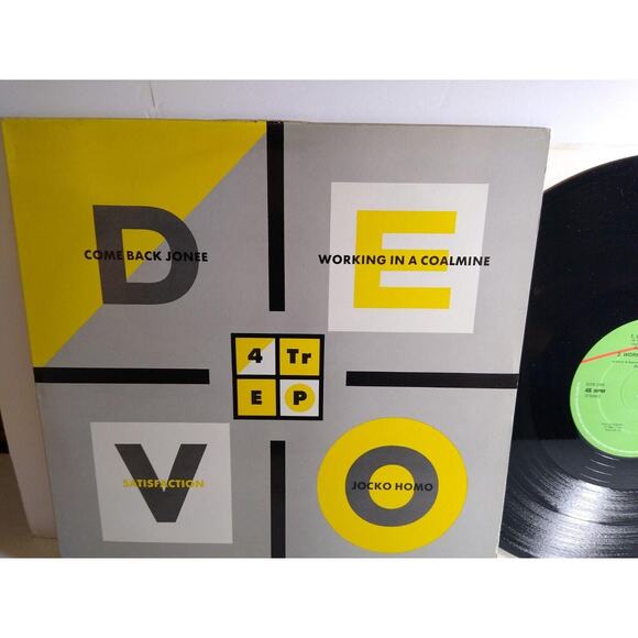 Devo 4 Track EP Vinyl Record New Wave Synth-Pop 1984 UK Original Pressing Rare - Picture 2 of 6